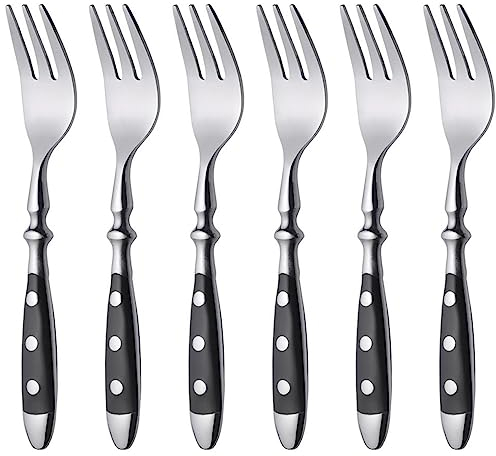 GRÄWE 6 Stück Kuchengabeln, aus Edelstahl 18/10, Serie NÜRNBERG
