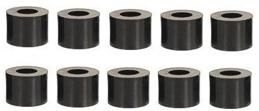 Distanzhülsen für M8 Schrauben, Länge 10mm, Kunststoff schwarz, 100 STK.