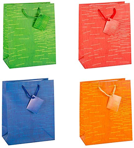 TSI Geschenktüten LAURA, 12er Packung, Größe: Mittel (HxBxT 23 x 18 x 10 cm), Art. Nr. 85011