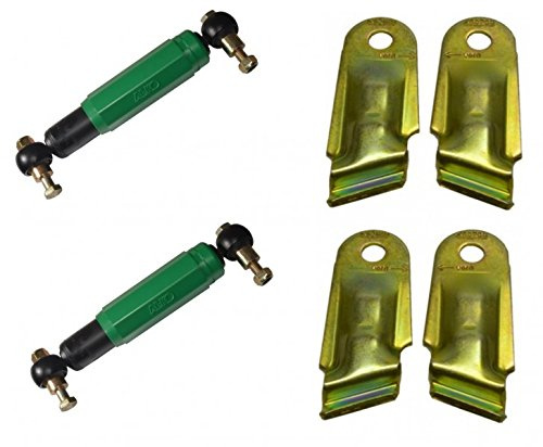 FKAnhängerteile 2 x AL-KO Octagon Achsstoßdämpfer Stoßdämpfer GRÜN + 2 x Halter
