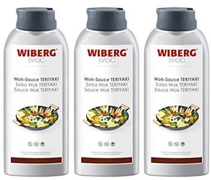 WIBERG - Wok Sauce Teriyaki, 800 g 3er Pack