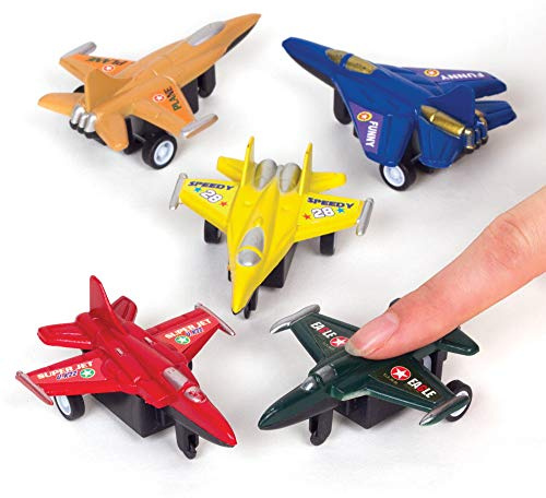 Baker Ross AT205 Plane Pull Back Racers (Pack of 6) -Toys for Kids, Assorted