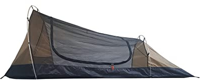 Bushmen Lodger Core Tent braun-Tunnelzelt mit Moskitonetz für Zwei Personen 250 cm extra lang