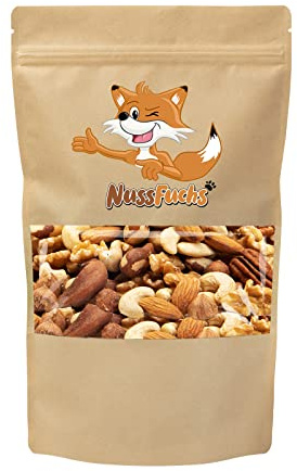 Nussmischung Natur 1kg 7 Kerne ungeröstet ungesalzen ganz NussFuchs