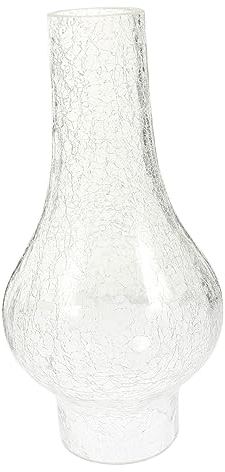 Warmhm Öllampenschirm Aus Glas Für Petroleumlampe Transparenter Lampenschirm Winddicht Für Innenräume Kleiner Öllampenkamin Dekorativ