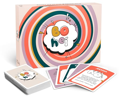 BOHEI - Das extrem chaotische Kartenspiel von Ana & Tim Johnson I Partyspiel für Erwachsene I Witzige Aufgaben I Überraschende Aktionen I Dynamische Regeln