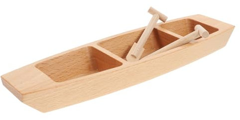 TOPBATHY Holzboot-Ornament Kleines Kanu Aus Holz Schreibtisch-Boot-deko Kinderkanu-Modell Strandzimmer-Dekoration Holzboot-dekor Holzkanu-Set Kleines Spielzeugboot Bootsdekoration Segelboot