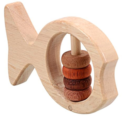JOINPAYA Holzrassel-spielzeug Handrassel Babyspielzeug Holz-klangspielzeug Junge Mädchen Greifspielzeug Lernspielzeug Kinderspielzeug Shaker Musical Instrument