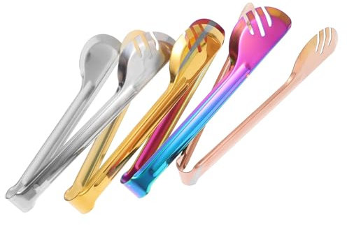 Cabilock 4piezas Clip De Comida De Acero Inoxidable Pinzas De Cocina Para Servir De Pinzas Para Carne Para Asar Para Ensaladas y Bbq