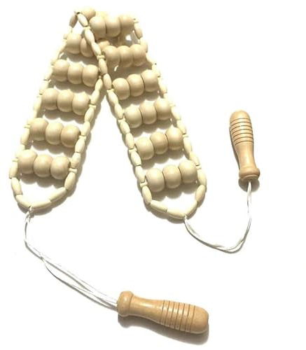 Massageroller aus Holz, 119, 4 cm, glatter Rückenroller, tragbares Cellulite-Massagegerät für Rücken, Nacken, Beine, Taille, Weihnachtsdekorationen