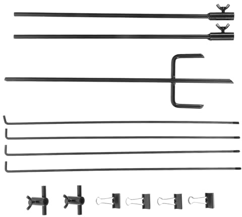 VICASKY Verstellbarer Zielscheibenständer Metall Robuster Papierhalter Höhenverstellbar für Schießstand Training Outdoor