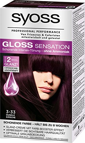 Syoss Gloss Sensation Intensiv-Tönung 3-33 Dunkle Kirsche, 3er Pack (3 x 115 ml)