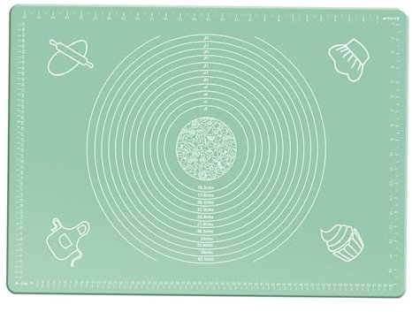 Tabla de repostería de silicona, tapete para amasar antiadherente, Alfombrilla para hornear de silicona de grado alimenticio, Tabla de amasar para masa de pastel, estera gruesa antiadherente para horn