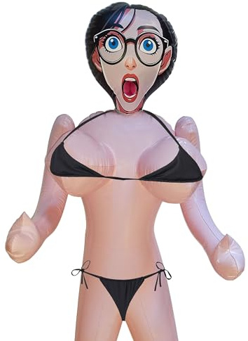 Aufblasbare Gummipuppe Frau Sexy - Erotik Puppe Scherzartikel Männer für JGA Abschied - 150 cm