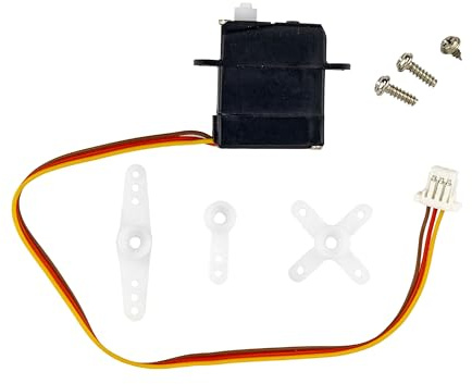 Servo rotante, 1 set, classe 1,7 grammi, con connettore JST da 1,00 mm, lunghezza cavo 110 mm, mini-servo digitale a bassa tensione, Slow Flyer RC elettronico per elevatore, alettone, timone