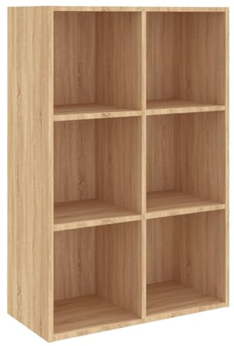vidaXL Bücherregal Sideboard Standregal Büroregal Sonoma-Eiche 66×30×97,8 cm