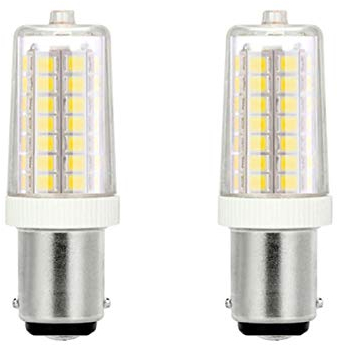 Noobibaba Nähmaschinenlampe B15D, 4W ersetzt 15W-30W Glühbirnen, Nicht dimmbar 220-240V 2 Stück (Kaltweiß 6000K)