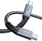 ORICO Cavo per Thunderbolt 4, Compatibile con Thunderbolt 3/USB4, Velocità di Trasferimento 40Gbps, 8K@60Hz (Due Display 4k@60Hz) con PD 100W (20V/5A) per PC, eGUP e Laptop (Diritto, 2M)