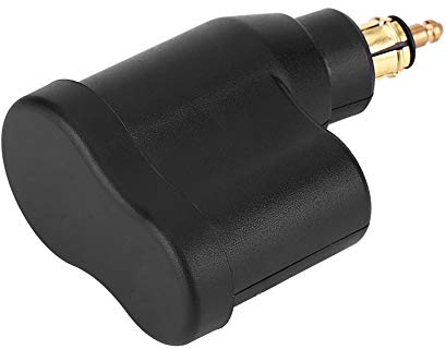 Netzteil für Motorrad , DIN Hella Plug 12 – 24 V 3,3 A Motorrad Dual USB Ladegerät Netzadapter Zigarettenanzünder für Hella DIN Plug Motorrad USB-Ladegerät