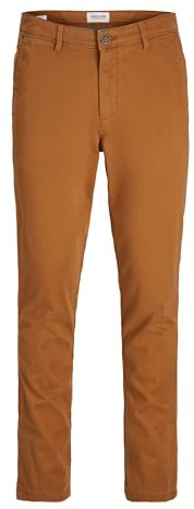JACK & JONES Jpstmarco Jjbowie Sa Noos, Pantaloni chino, Gomma, 28W / 30L Uomo