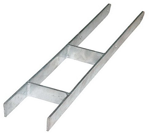 H Anker Pfostenträger Pfostenanker Stahl feuerverzinkt 5 mm alle Größen Stahlträger (Gabelweite 101 mm)