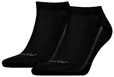 Levi's Sneaker, Medias Unisexo, Sostenible Negro, 39/42