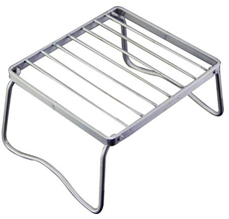 RajoNN Mini-Grill für Familienfeiern, Outdoor, Edelstahl, tragbar, zusammenklappbar, Grill, Gartenregal, leichte Küchengeräte