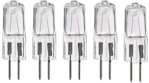 UGEFKMQ G5.3 Halogen Clear Bulbs Halogen Bulbs G5.3 220V 20W 50W Lighting Halogen G5.3 Light Bulbs Dimmable Warm White,20W,5Pc