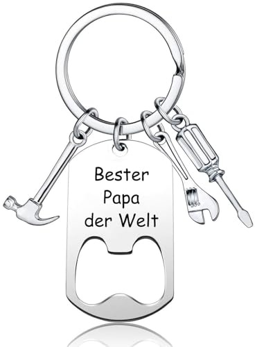 kiimiipa Vatertagsgeschenk für Papa,Geschenke FüR Papa SchlüSselanhäNger,Papa Geschenk Geburtstag,Vatertag Geschenk,Vater Geschenk,Bester Geburtstagsgeschenk FüR Papa(Papa 2)