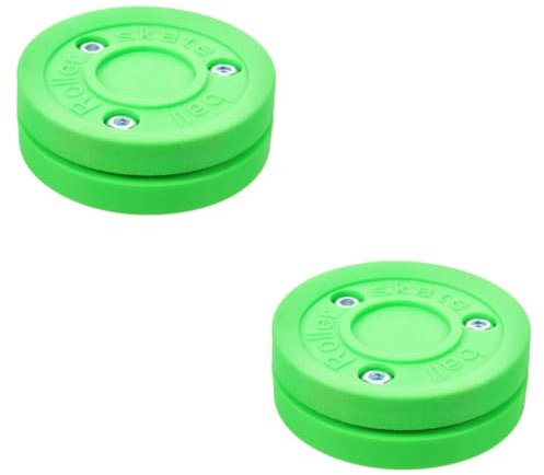 INOOMP 2stücke Training Hockey Plastik Trainingspuck Für Eishockey Für Indoor Und Outdoor-übungen Verbesserte Balance Und Flexibilität Geeignet Für Verschiedene Oberflächen