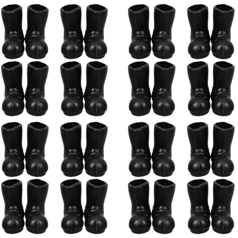 BCOATH 50pcs Miniature Santa Claus Boots Xmas for Dollhouse Decor Crafts Projects Charming Christmas Ornaments for Home Decoration