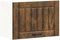 vidaXL Lucca Smoked Oak Kitchen Wall Cabinet - Engineered Wood, Glass Door, 60x31x40 cm