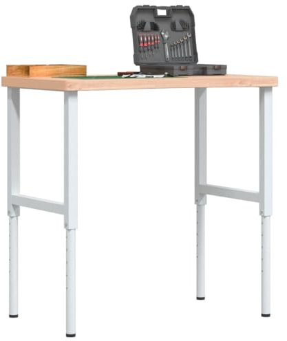 Furniture Select-Werkbank 100x(55-60) x(73-99,5) cm Massivholz Buche