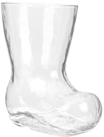 Cabilock Copa De Vidrio Transparente 380ml Forma De Bota Taza De Cerveza Ideal Para Fiestas