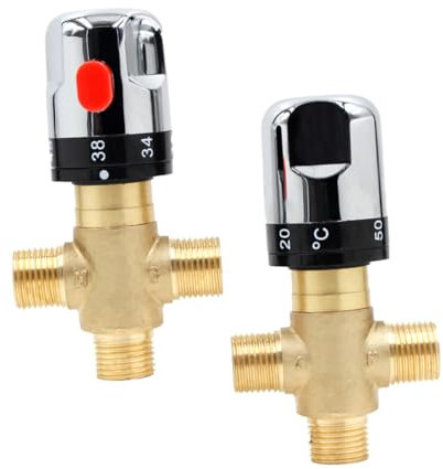 Didiseaon Mixing Valve Constant Water Temp Faucet Mixer Tap for Kitchen Bathroom