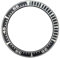 Genérico Accesorios de inserción for reloj de 39,9 mm con rayas digitales y bisel de aluminio(schwarz)