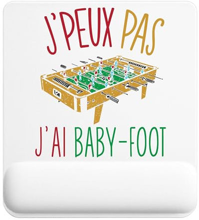 Planetee Tapis de Souris Baby-Foot | Accessoire Bureau Ergonomique - Idéal pour Anniversaire, Collègue, Secret Santa Noël, Fête des Pères et Fête des Mères