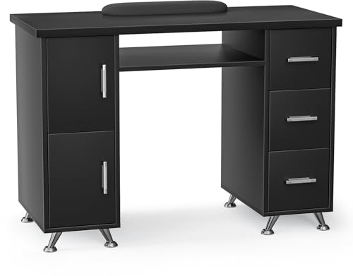 FreSup Manicure Table Nail Desk for Nail Tech, Acetone-Resistant