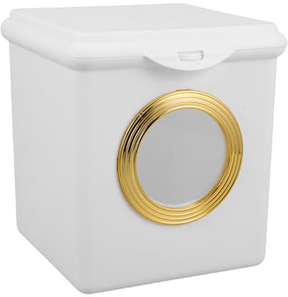 BUGUUYO Poubelle De Bureau Compacte Avec Couvercle Petite Poubelle Pour Bureau Chambre Et Salon Table De Chevet