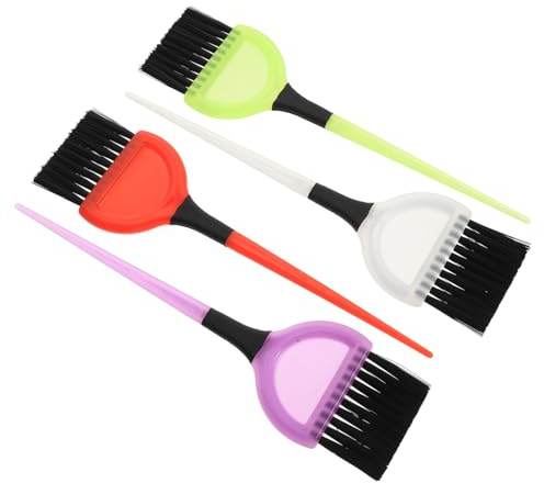 Healeved 4piezas Cepillo para Teñir Cabello Herramientas de Peluquería para Teñido y Coloración Accesorios para Teñido Doméstico Color Aleatorio