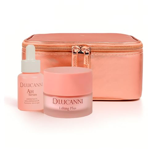 D´LUCANNI - PACK TRATAMIENTO LIFTING FACIAL, Sérum Antiedad 30 ml con Ácido Hialurónico + Crema Hidratante Antiarrugas | Piel Madura | Efecto Tensor, Rellenador y Reafirmante