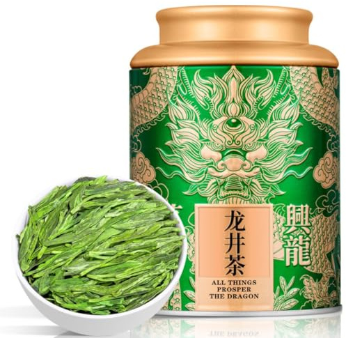 Premium Longjing Grönt Te | Rik Doft | Pre-Qingming Anbudsknoppar För Personlig Njutning | Inga Tillsatser