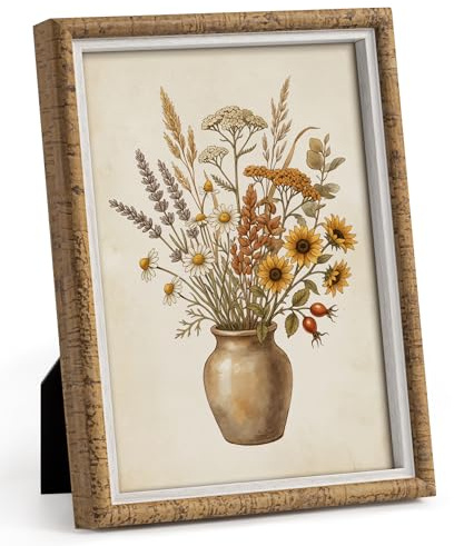 Afuly Holz Bilderrahmen 13x18 Modern Weiß Fotorahmen Picture Frame | Tisch oder Wand, Hoch- oder Querformat, klare Sicht und saubere Verarbeitung; Geburtstags- oder Jubiläumsgeschenk für Mama