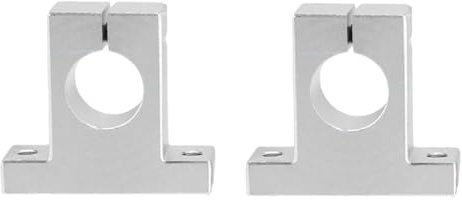 Gishbjka 2 Pièces de Tige de Serrage de Rail de Mouvement Linéaire, Support de Guidage de Rail, Support D'Arbre, Support D'Accouplement SK25 25 mm