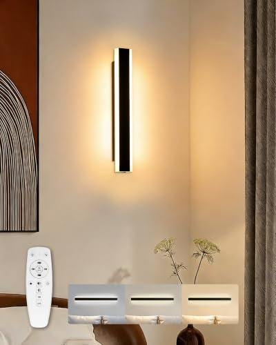 niuniaj LED Wandleuchte LED Innen Moderne,Wandlampe LED mit Fernbedienung