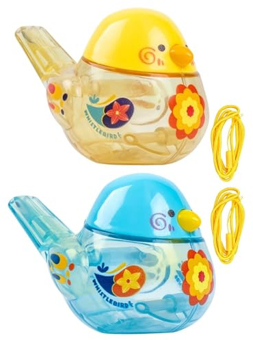 Sifflet Oiseau D'Eau - Jouet Musical D'Éveil Avec Cordon | Sifflets Oiseau D'Eau | Idéal Pour Fêtes D'Anniversaire, Récompenses Scolaires, Le Bain Et Petits Cadeaux De Noël