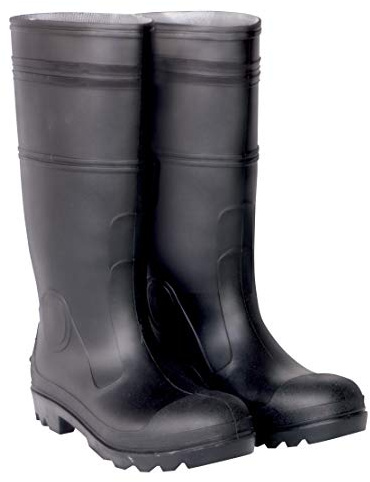 Custom Leathercraft Mens - Soft Toe CLC Rain Wear R23013 Over The Sock Black PVC Boot, Size 13, Black, 13 US