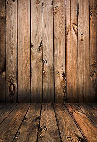 MEHOFOTO Seamless Vinyl Photo Backdrop Vintage Wood Photography Background Red Wood Newborn Baby Backdrop 5x7ft