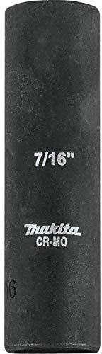 Makita A-99552 7/16 Deep Well Impact Socket, 3/8 Drive