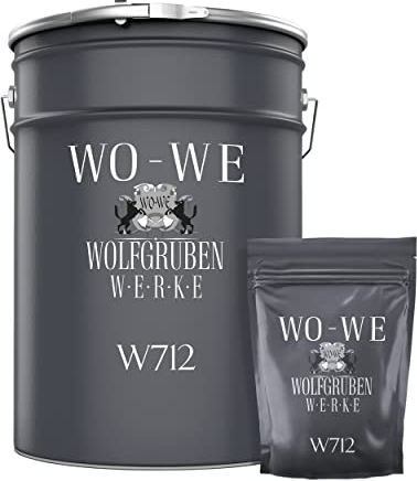 WO-WE 2K Fliesenlack – Fliesenfarbe für Küche, Badezimmer, Wand- & Bodenfliesen – Platingrau RAL 7036-2,5Kg